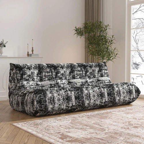 Caterpillar Lazy Sofa 1 to 3 Seats Tatami Floor Sofa Nap Couch Chesterfield Sofa - Picture 42 of 52