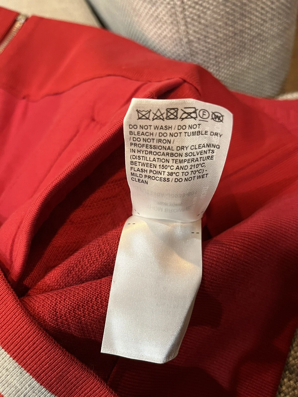 Felpa con cappuccio rossa Thom Browne Varsity con cerniera e cerniera $1300 cotone taglia 40