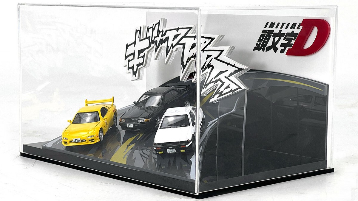 1:64 Initial D Curve Three-dimensional Parking lot Scene