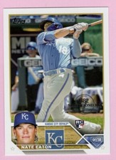 2023 Topps 582 Montgomery Club #557 Nate Eaton RC Kansas City Royals