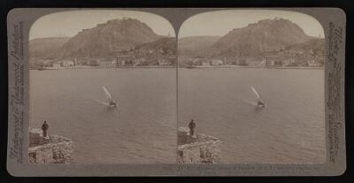 Greece Medieval fortress of Palamidi (E.S.E.) watching over the b - Old Photo