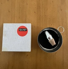 Vintage Silverplate Quist Wine Bottle Holder/Coaster With Cork Unused