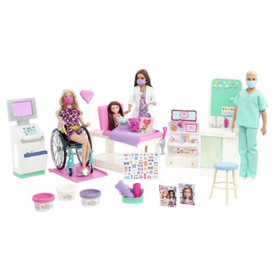 Barbie Playset Barbie Doctor Doll Hospital Toy Barbie Care Facility