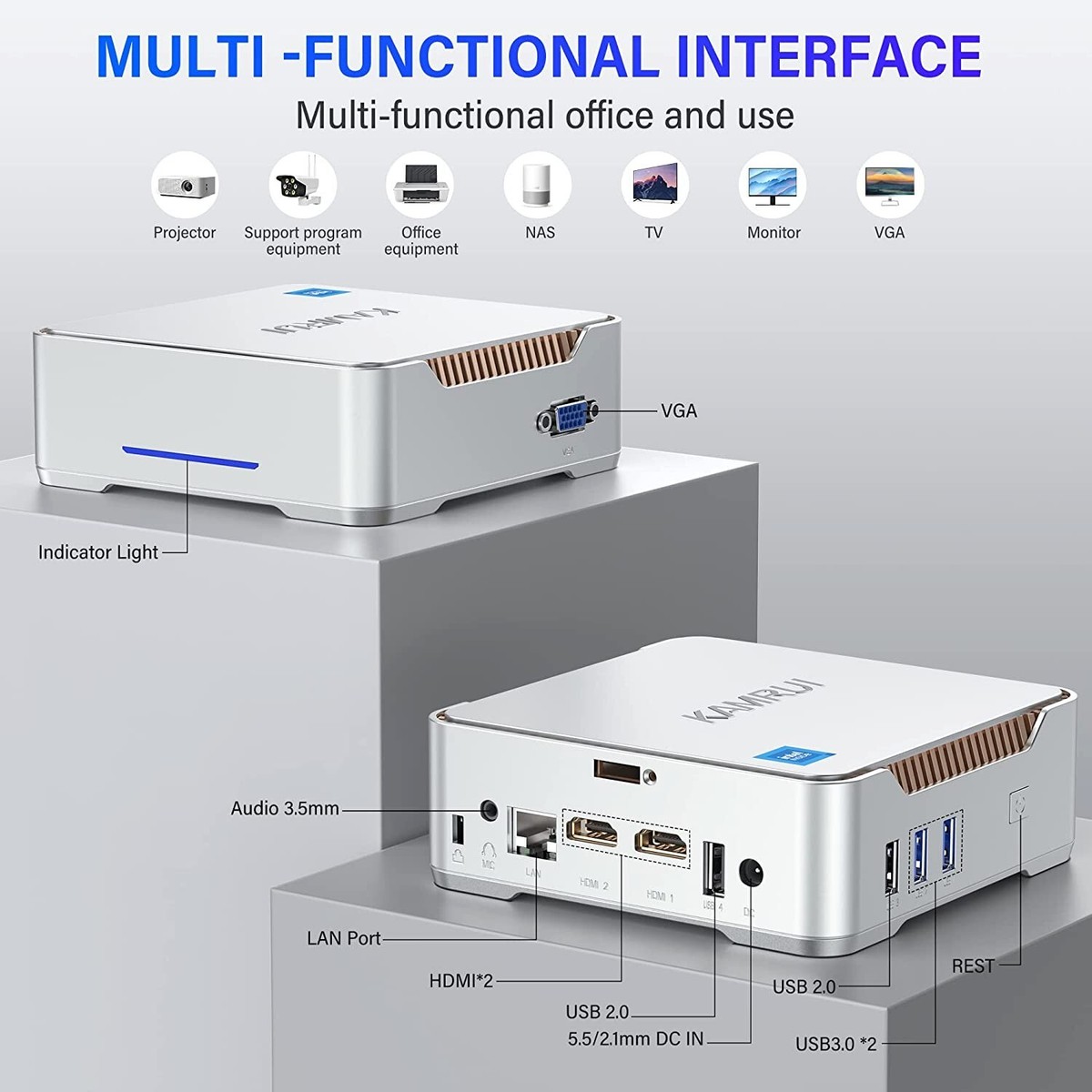 ✓ Mini Pc,12Th Intel Alder Lake- N95 up to 3.4 Ghz,16Gb RAM
