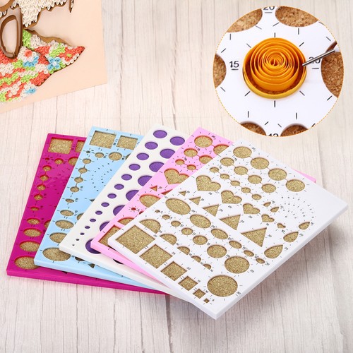 8x6" Paper Quilling Template Board Strips Mould Crimper Art Craft Tool, White - Picture 5 of 5