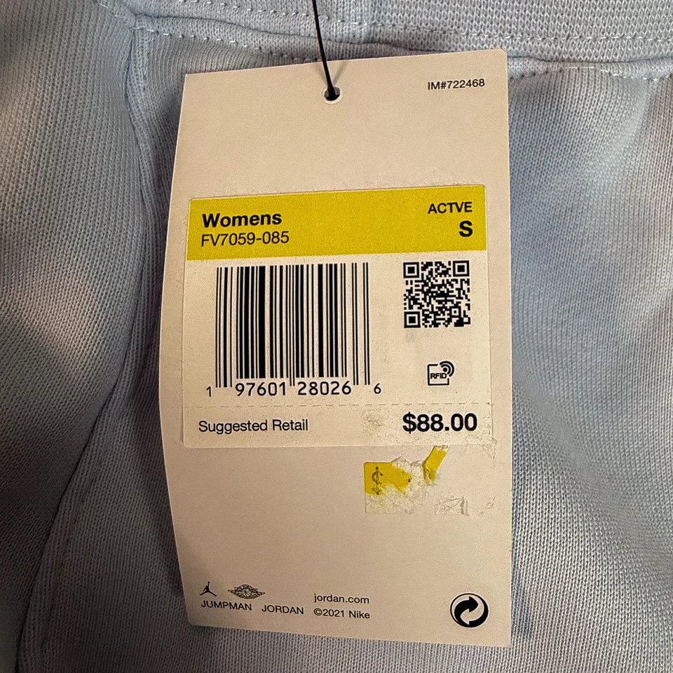 Pantalones deportivos pequeños Jordan Flight gris claro con logotipo Jumpman para mujer nuevos con etiquetas Foto 4 de 4