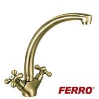 KüChenarmatur Nostalgie Bronze Armatur KüChe Wasserhahn SpüLtisch Von Ferro