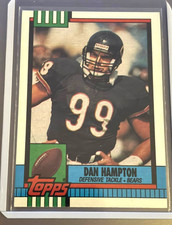 1990 Topps Football - Dan Hampton #377 With Disclaimer Bears HOF