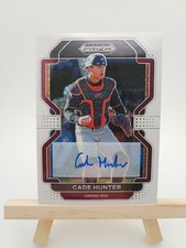 2022 Prizm Draft Picks Cade Hunter White Disco Auto 07/50 - Reds