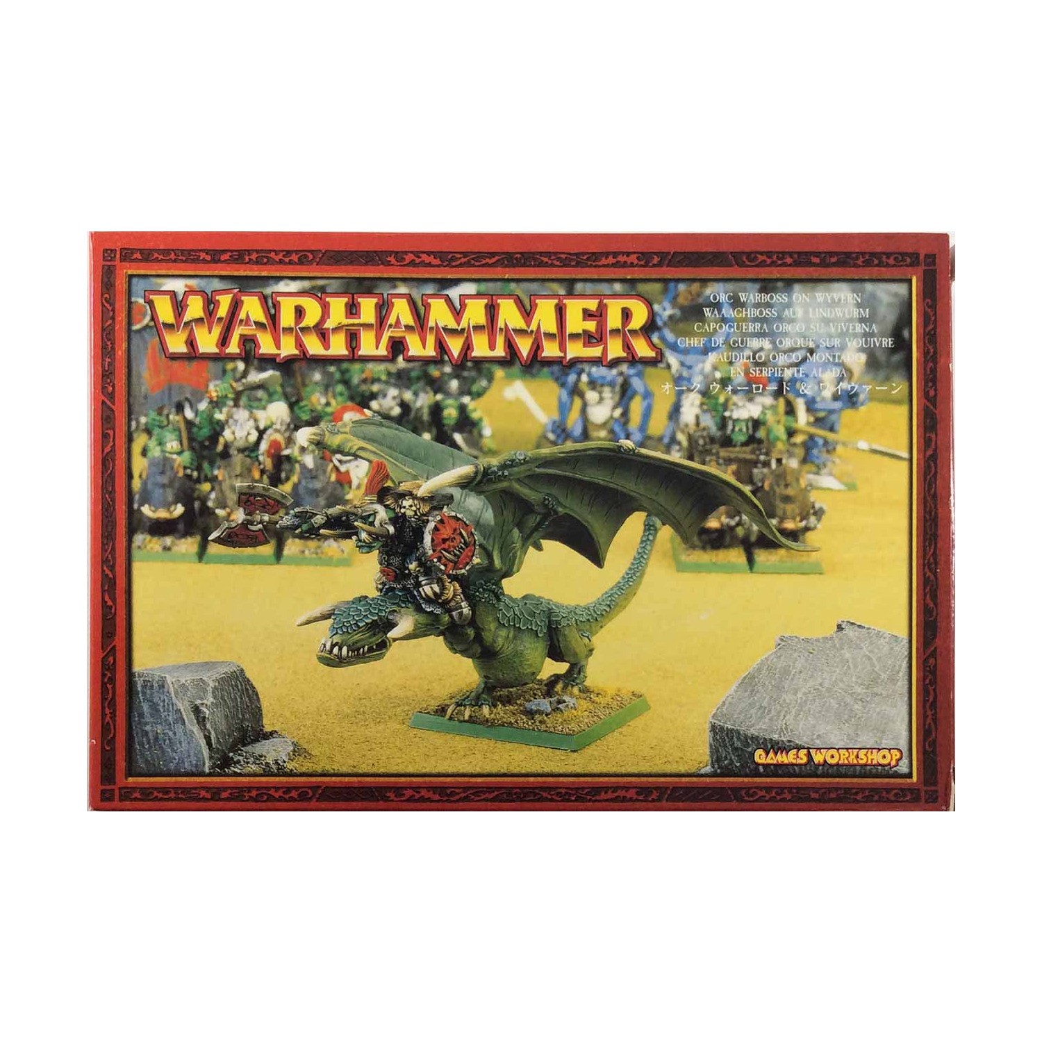 GW WHF Orcs & Goblins Warboss on Wyvern (2000 Ed) SW (New)