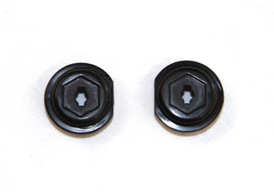 MARKENLOS 2x Fahrrad Tretlager Kurbel Abdeckung Kappen schwarz