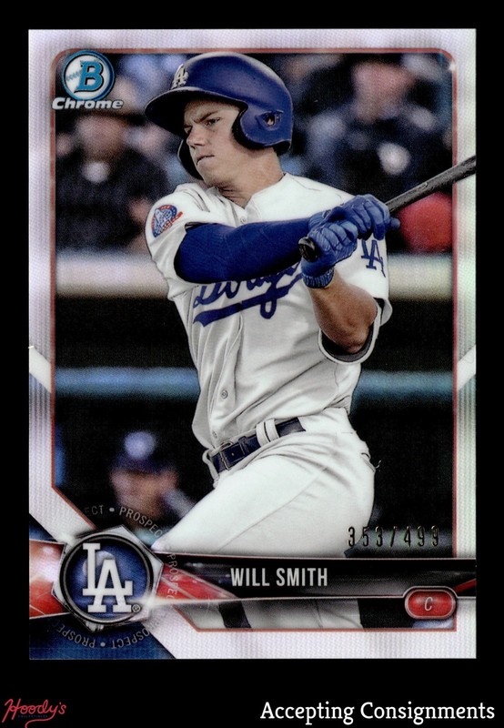 2018 Bowman Chrome Prospects Refractors #BCP20 Will Smith DODGERS 353/499