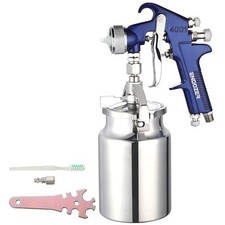 ENDOZER Professional Siphon Feed Spray Gun for Paint, Red Handle, 34 oz -1.8mm N