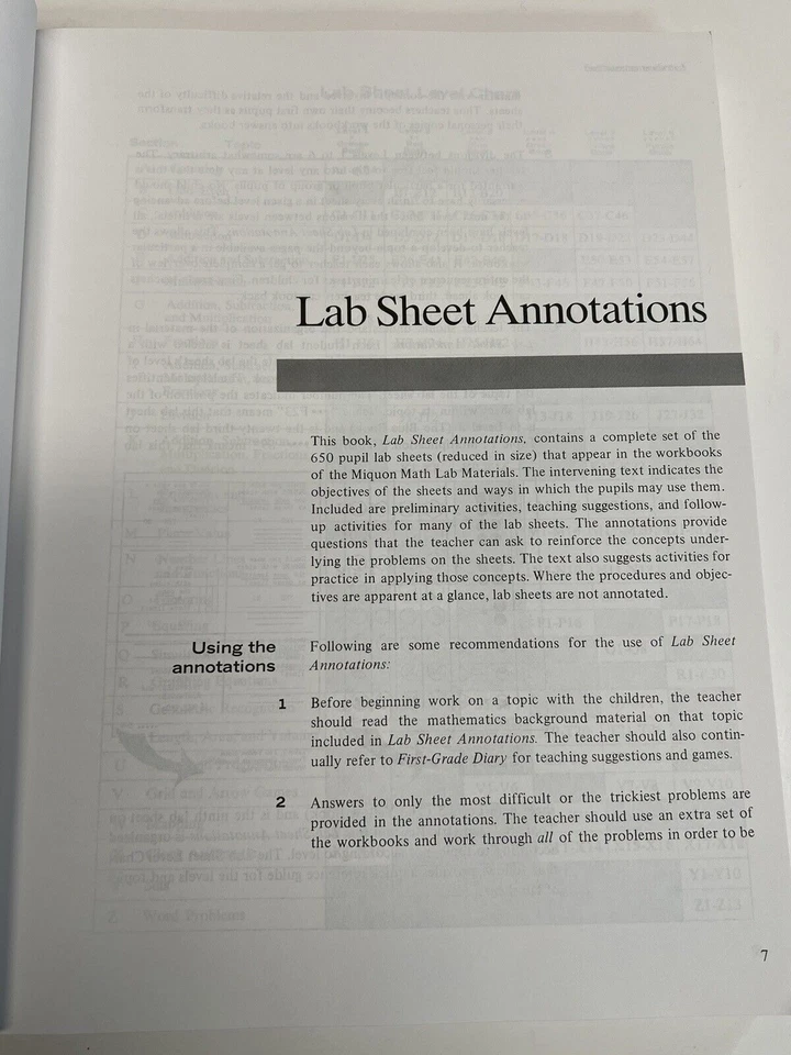 Miquon Math Lab Sheet Annotations~Rasmussen/Hightower~Math Lab Materials ~ F1 17 - Image 4 of 4