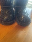 Pre Owned Toddler Classic Short Black sequin UGG Size 6 — photo 4