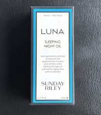 Sunday Riley Luna Sleeping Night Oil 0.17 oz / 5 ml NIB
