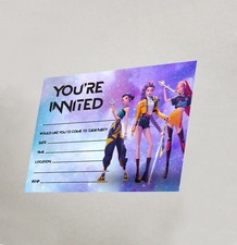 K Pop Demon Hunters invites K Pop demon hunters invitations birthday party games