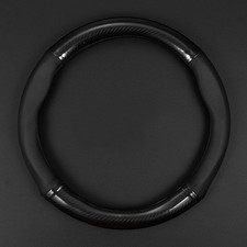 Breathable Carbon Fiber Steering Wheel Cover - Non-Slip, Universal Fit
