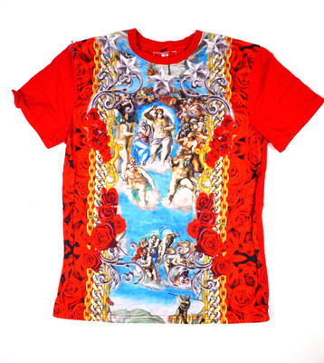 Vintage Y2K Southpole All Over Print AOP T Shirt Medium Mens Red Rap Hip Hop Tee