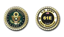 US Army 61E Clinical Pharmacologist MOS Challenge Coin