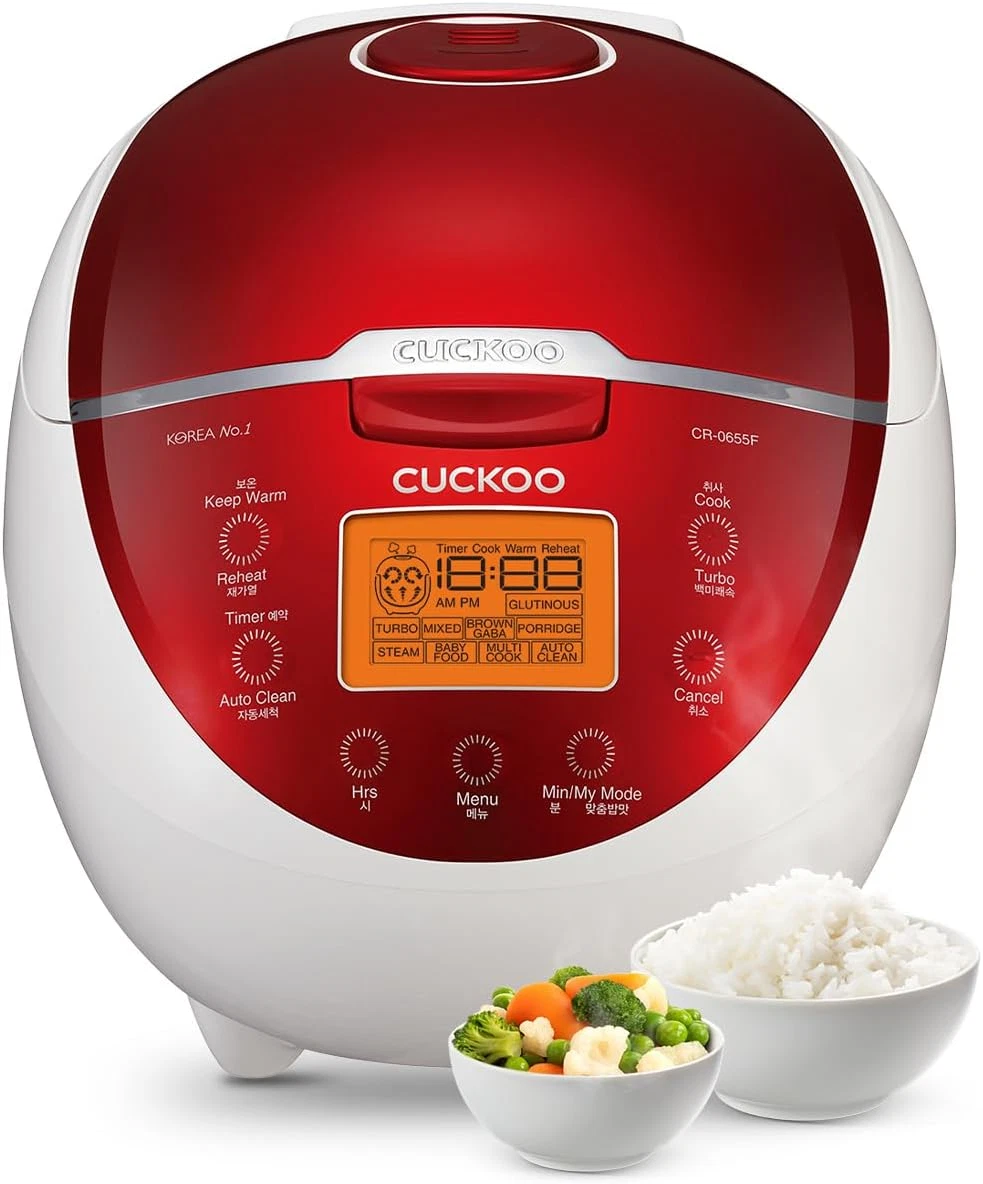 Olla arrocera 6 tazas pantalla lcd 11 modos coccion vapor porridge arroz mixto