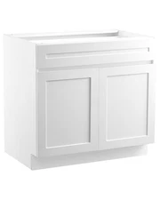 VEVOR Shaker Base Cabinet 30"W x 24"D x 34.5"H Ready to Assemble w/Drawer White
