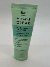 Rael Face Miracle Clear Exfoliating Cleanser  For Oily & Acne Prone 1 FlOz/30ML