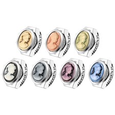 Women's Stainless Steel Elastic Band Quartz Finger Watches Openable Ring Watches