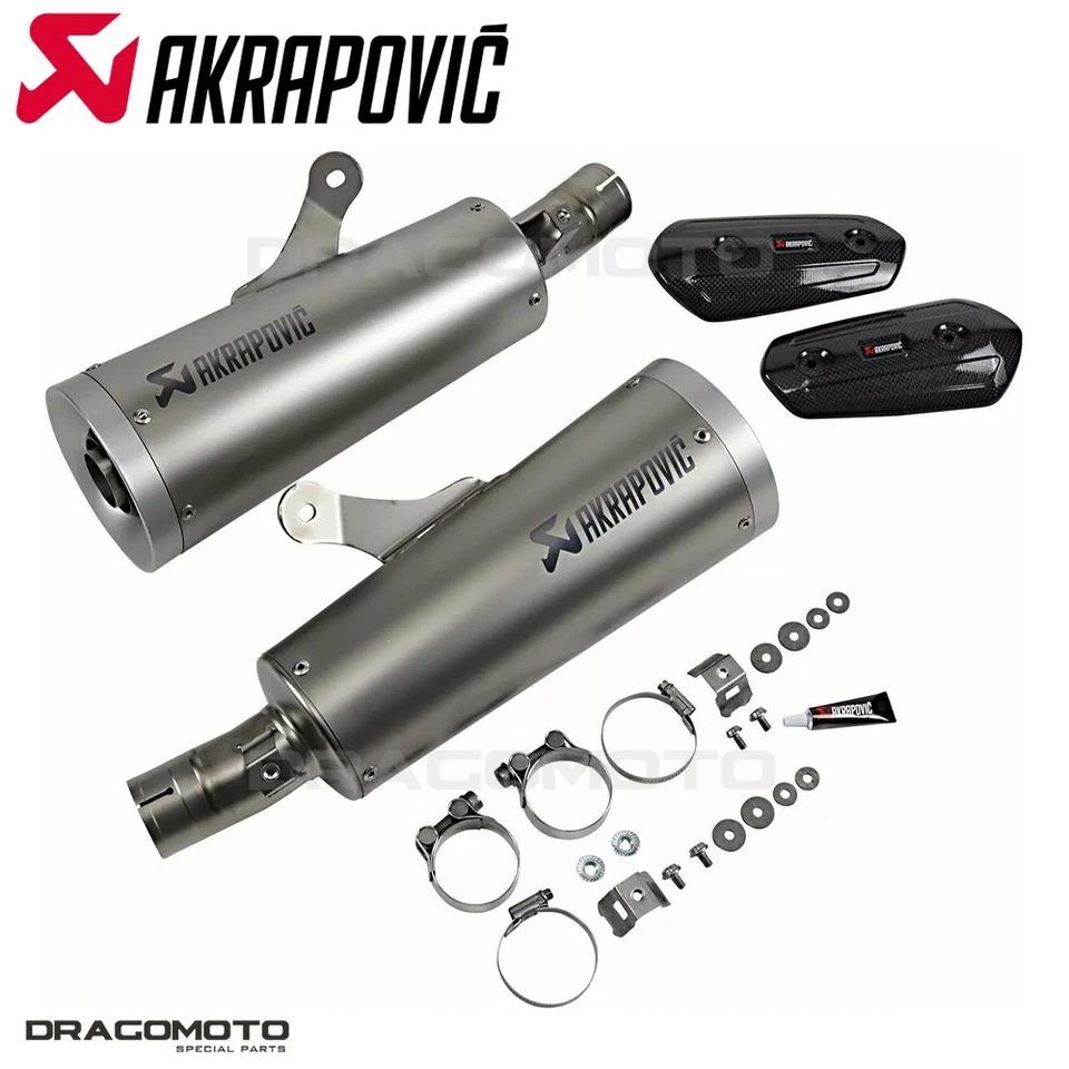 Scarico YAMAHA VMX 1700 ABS Vmax 2009-2016 AKRAPOVIC Titanio S-Y17SO1-HBAV Foto 2 de 4