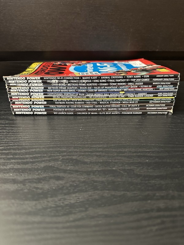 Nintendo Power Magazine Lot Of 12 2006 Complete Set Issue 199-210 Jan-Dec