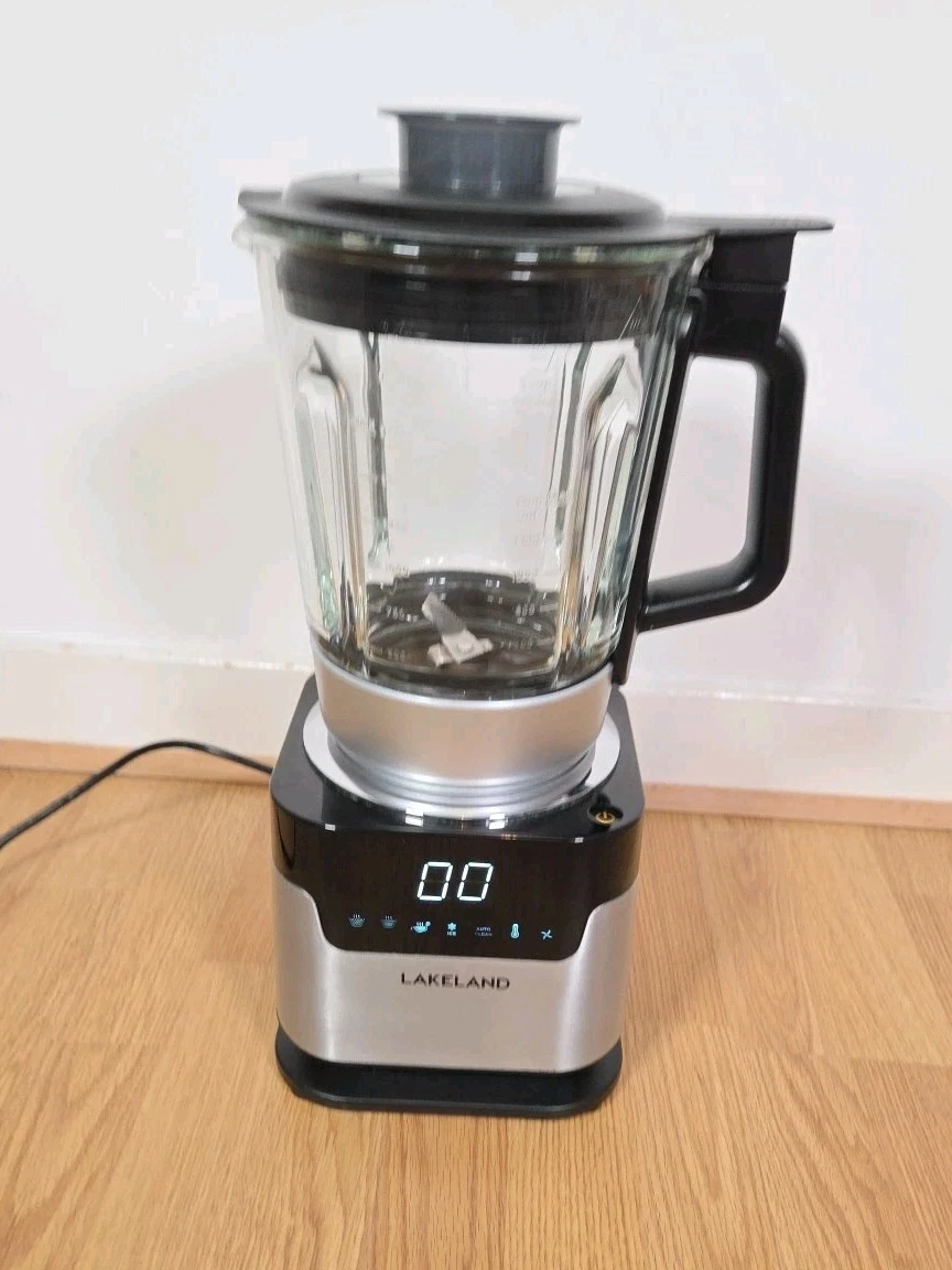 Lakeland Touchscreen Soup & Smoothie Maker - 1.75L Glass Jug Blender Silver