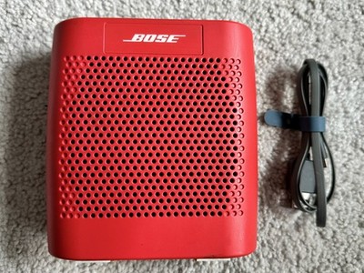 Bose Soundlink Color Model 415859 Bluetooth Speaker Red Tested Works