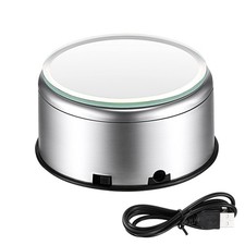 1 Piece Rotating Display Stand 360 Motorized Turntable 3 Inch USB
