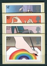 1981 GB Year of the Disabled PHQ Cards Unused. SG 1147-1150