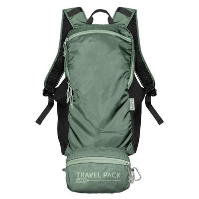 Travel Pack RePETe Refine Eco Friendly Lightweight Packable Backpack Sage