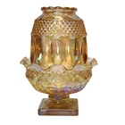 VTG WESTMORELAND WATERFORD WAKEFIELD FAIRY LAMP IRIDESCENT HONEY CARNIVAL READ!