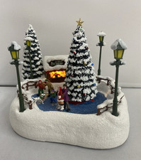 2024 Thomas Kinkade Teleflora  Oh What Fun Christmas Skaters