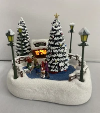 2024 Thomas Kinkade Teleflora  Oh What Fun Christmas Skaters