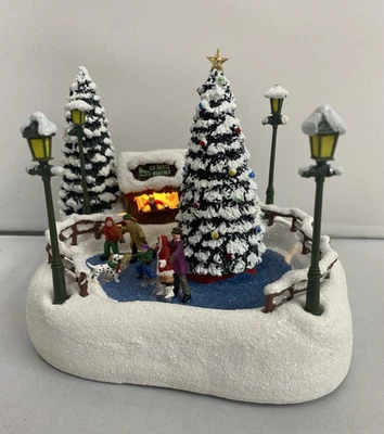 2024 Thomas Kinkade Teleflora Oh What Fun Christmas Skaters