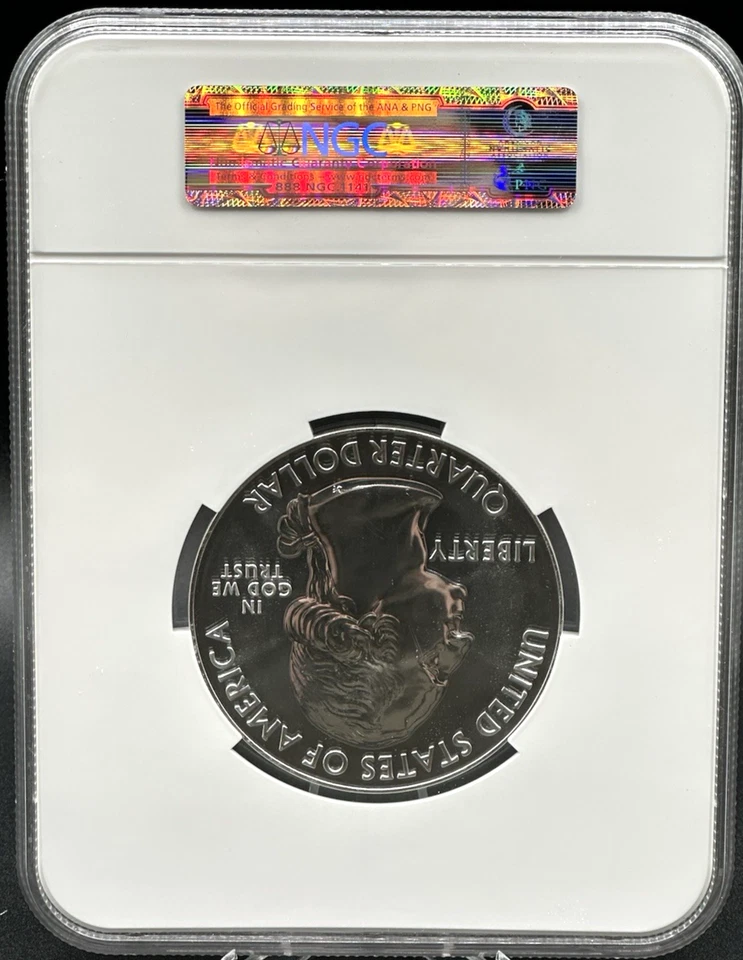 2011 OLYMPIC ATB 5 oz. Silver Coin NGC MS69 DPL - Image 2 of 2