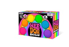 6 Pack Rainbow Squishy Stress Toys   Soft Squeeze Sensory Toys for Kids 3 