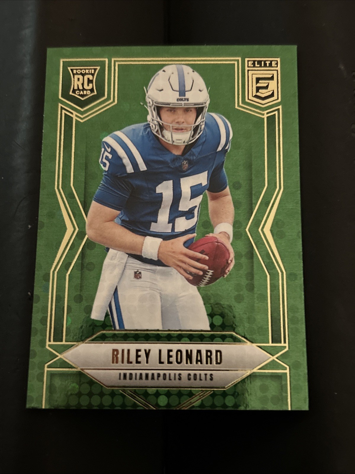 2025 Panini Donruss Elite - Rookies Riley Leonard #170 Green Disco (RC) Colts