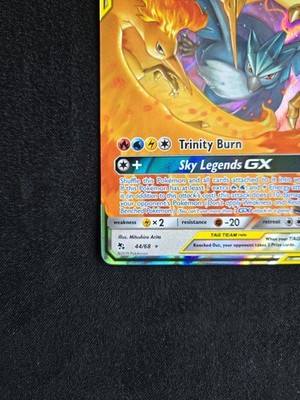 2019 POKEMON SUN & MOON HIDDEN FATES 44 MOLTRES & ZAPDOS