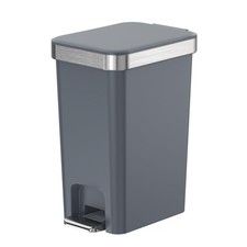 Small Bathroom Trash Can with Lid Soft Close 10 Liter/2.6 Gallon Slim Garbage...