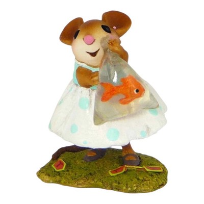 Wee Forest Folk M-468 PRIZE CATCH GOLDFISH IN BAG WFF Box Retired