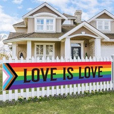 Pride Decorations Happy Welcome Sign Gay Banner LGBT colorful