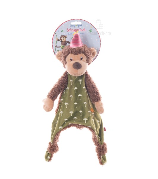 Die Spiegelburg Schnuffeltuch Affe Baby GlüCk 16390 Monkey Schmusetuch Spieltier-image