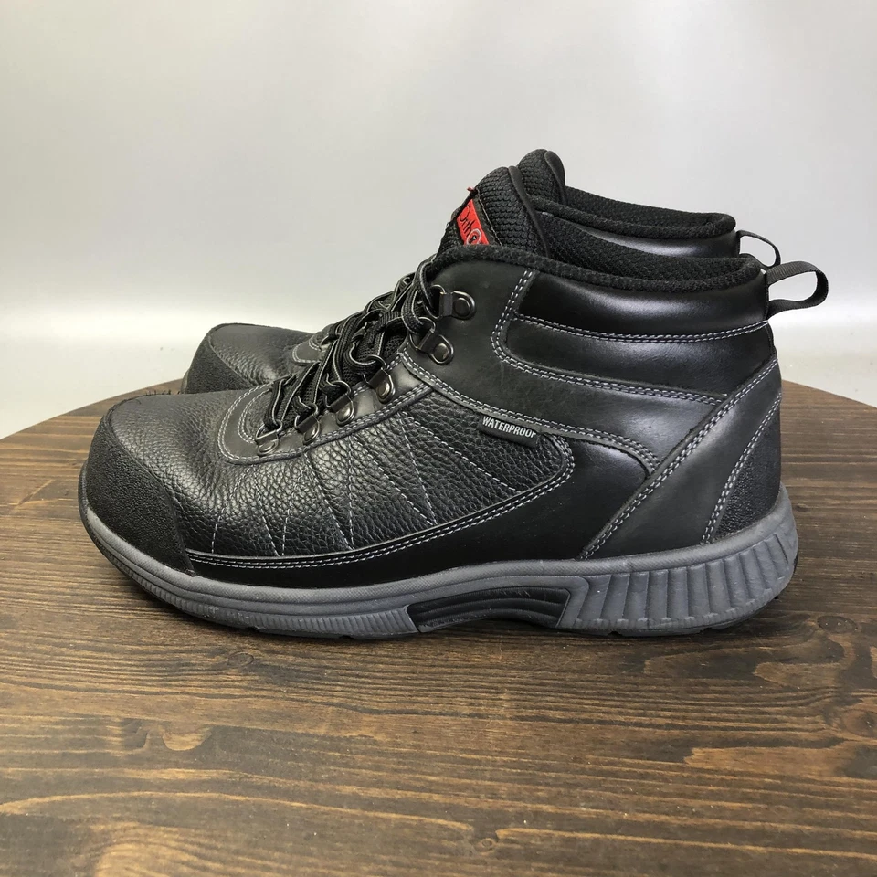 Botas Orthofeet Para Hombre Talla 10 Negras Impermeables Cuero X-Wide 4E Senderismo 488 Foto 2 de 4