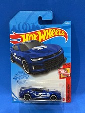 2021 HOT WHEELS HW THEN AND NOW 5/10 2017 CHEVROLET CAMARO ZL1 LONG BLUE