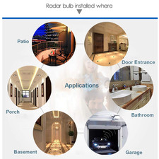 Motion Sensor Light Socket, PIR Motion E26 Screw Bulb Adapter, Adjustable Aut...
